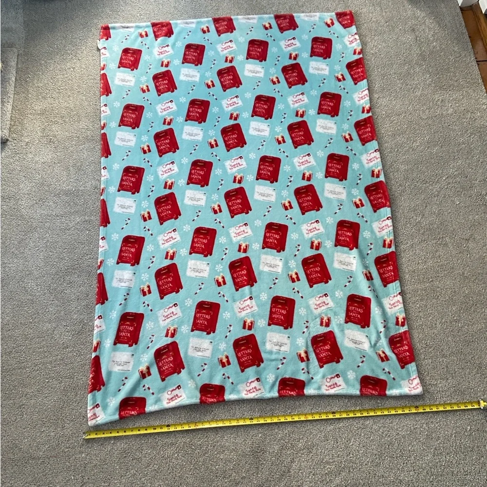 Artisan Christmas Letters to Santa Throw Blanket